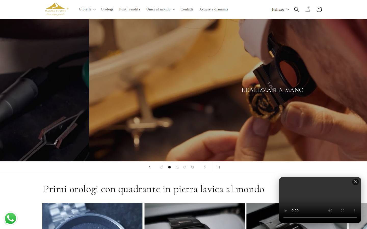magmaluxury.com homepage screenshot