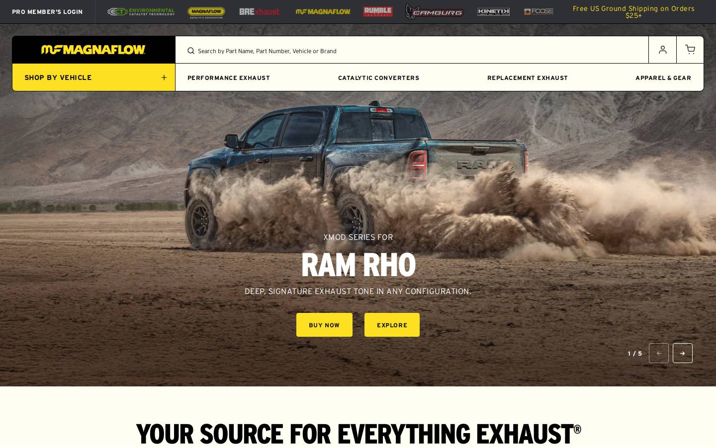 MagnaFlow homepage screenshot
