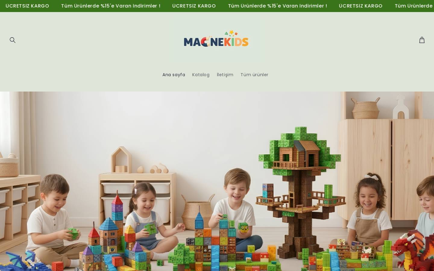 magnekidsstore.com homepage screenshot