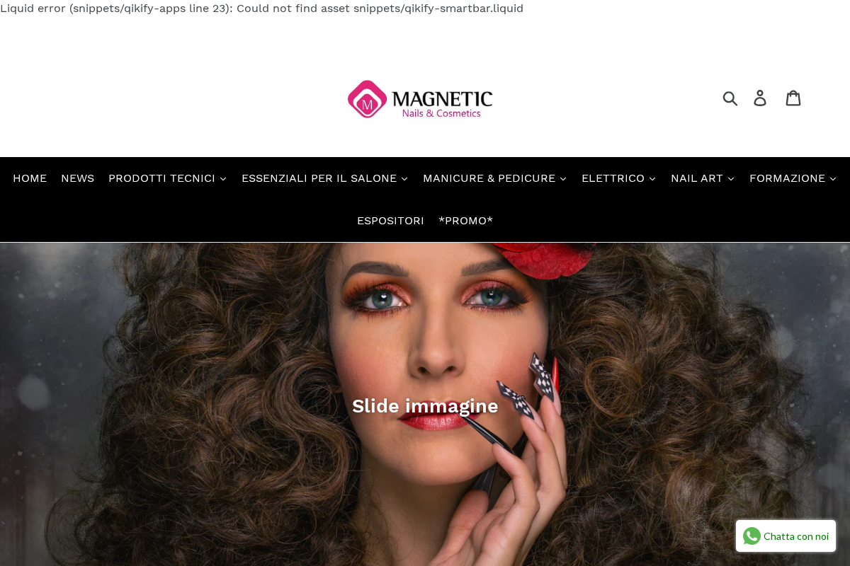 MAGNETIC NAILS & COSMETICS homepage screenshot