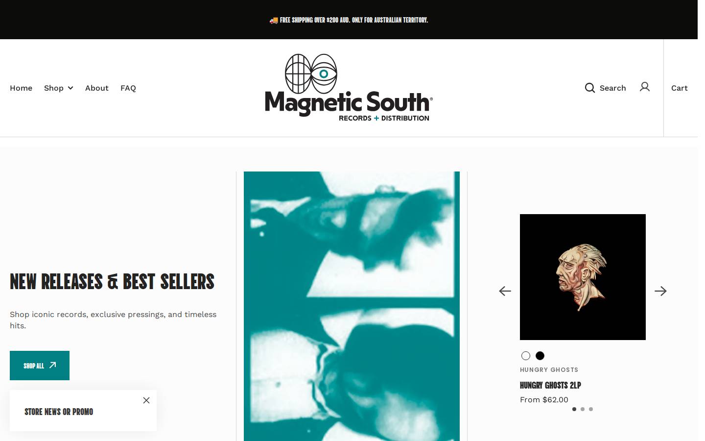 magneticsouth.com.au homepage screenshot