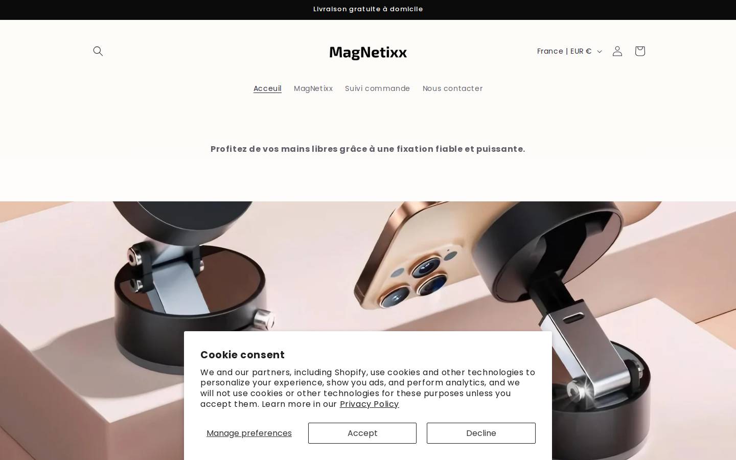 magnetixx.com homepage screenshot