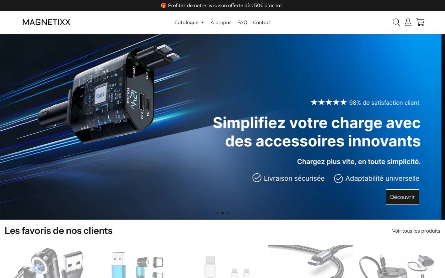 magnetixx.fr homepage screenshot