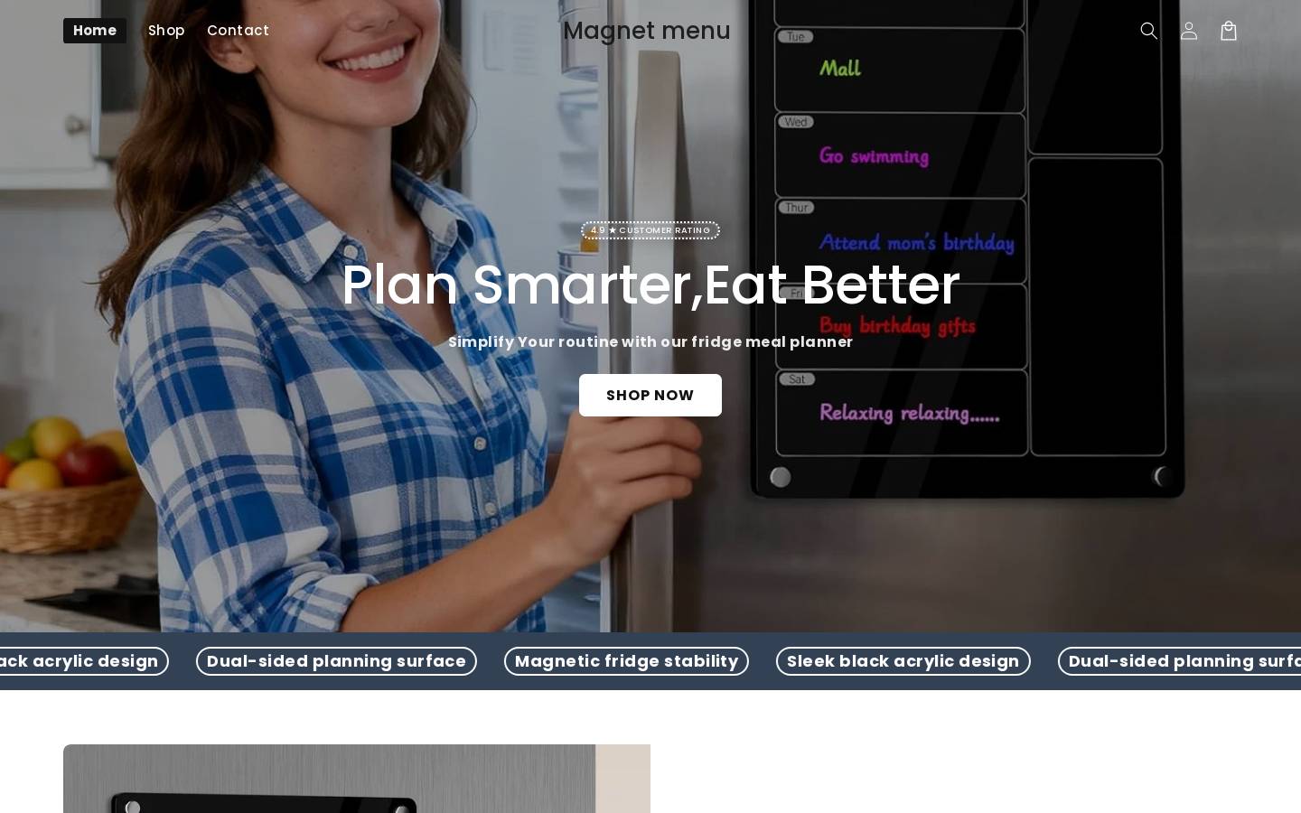 magnetmenu.com homepage screenshot