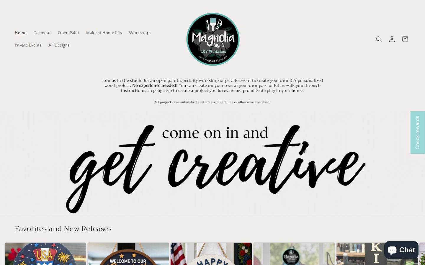 magnolia-signs.com homepage screenshot