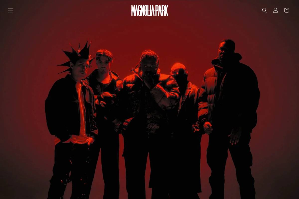 magnoliaparkmerch.com homepage screenshot