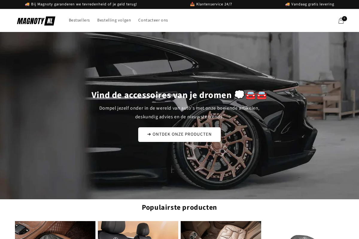 Magnoty homepage screenshot