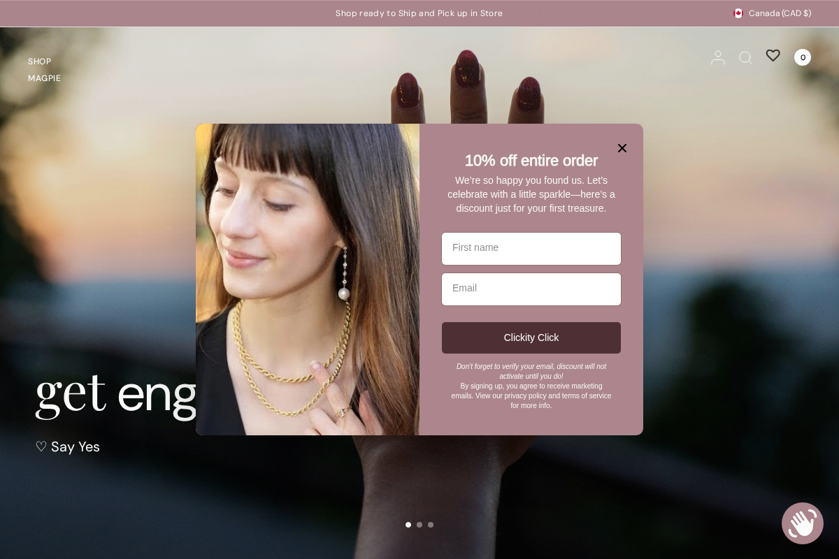 Magpie homepage screenshot