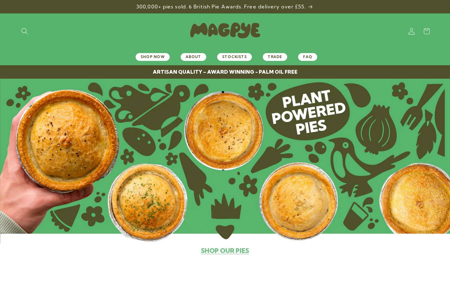 Magpye homepage screenshot