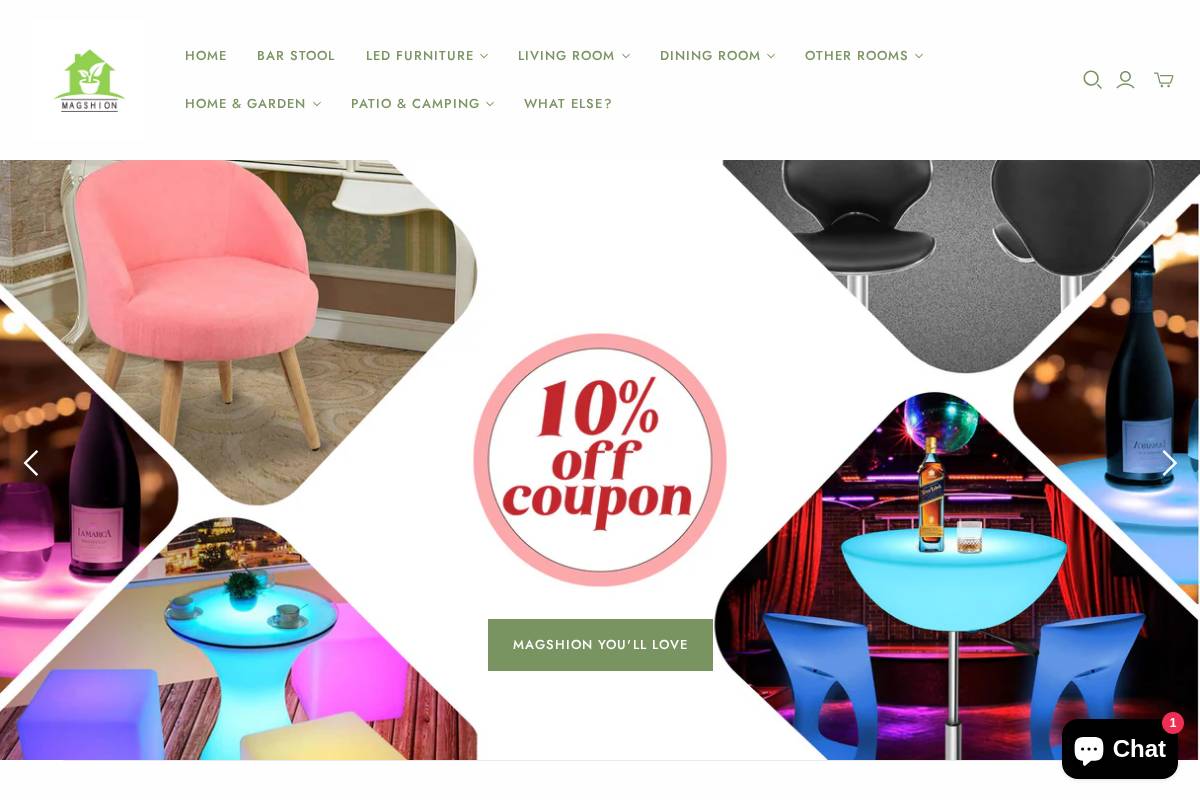 magshion.com homepage screenshot