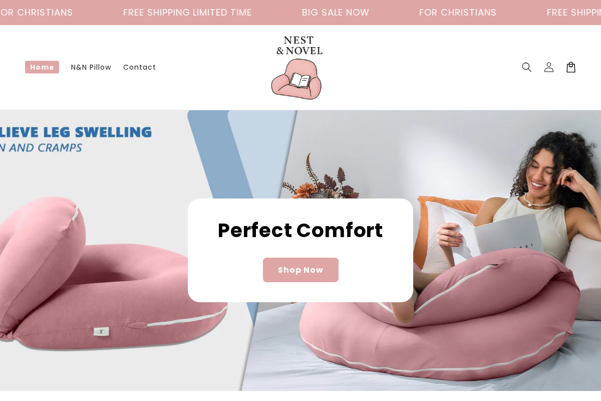 Nest&Novel homepage screenshot