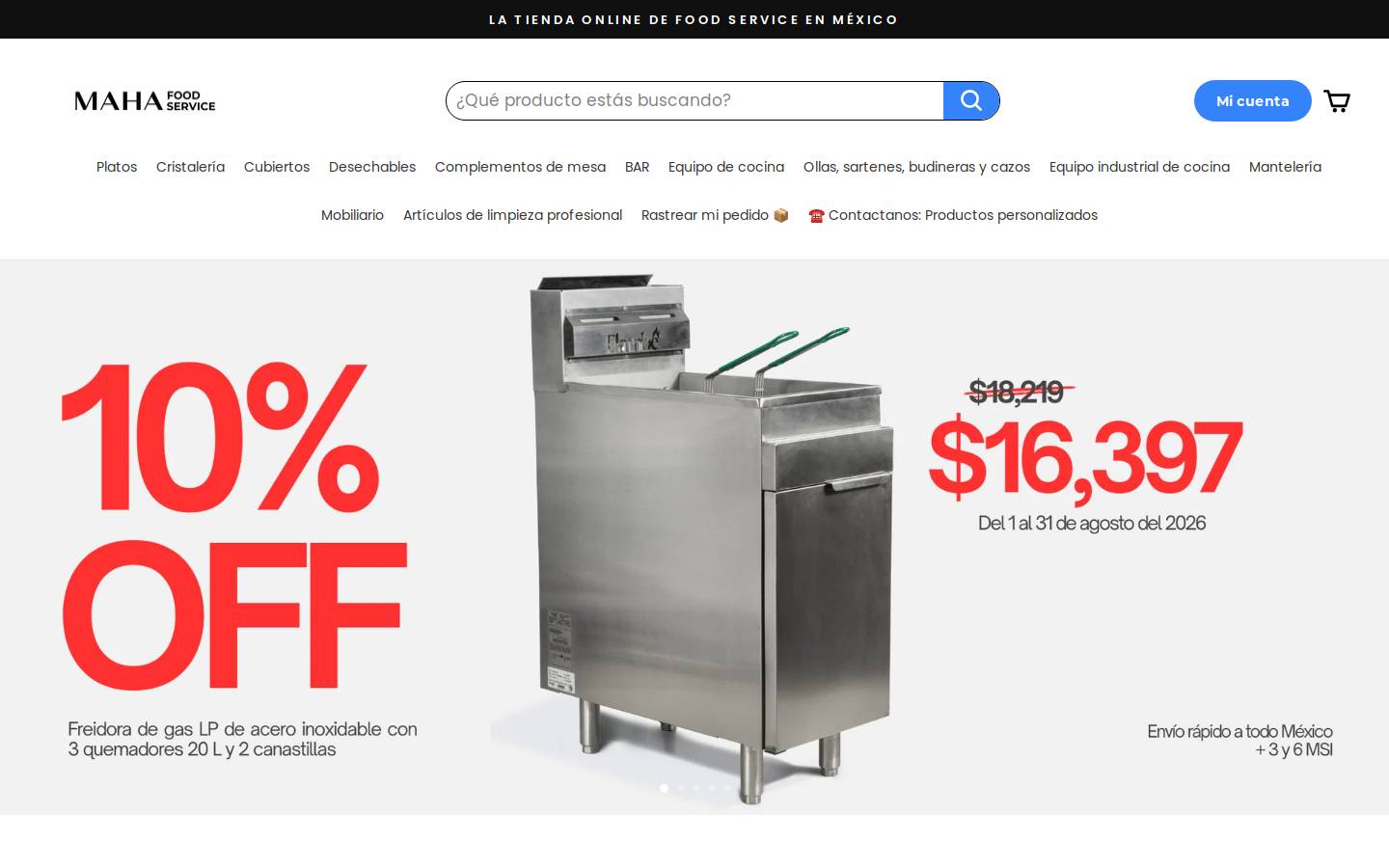 maha.com.mx homepage screenshot