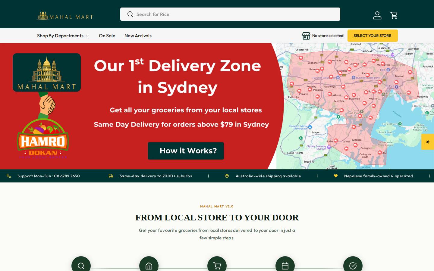mahalmart.com.au homepage screenshot