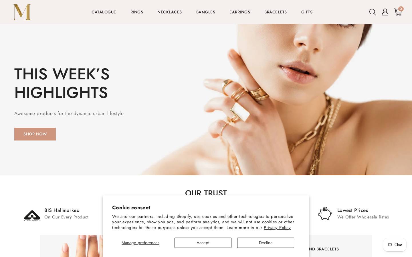 maheshwarijewellers.in homepage screenshot