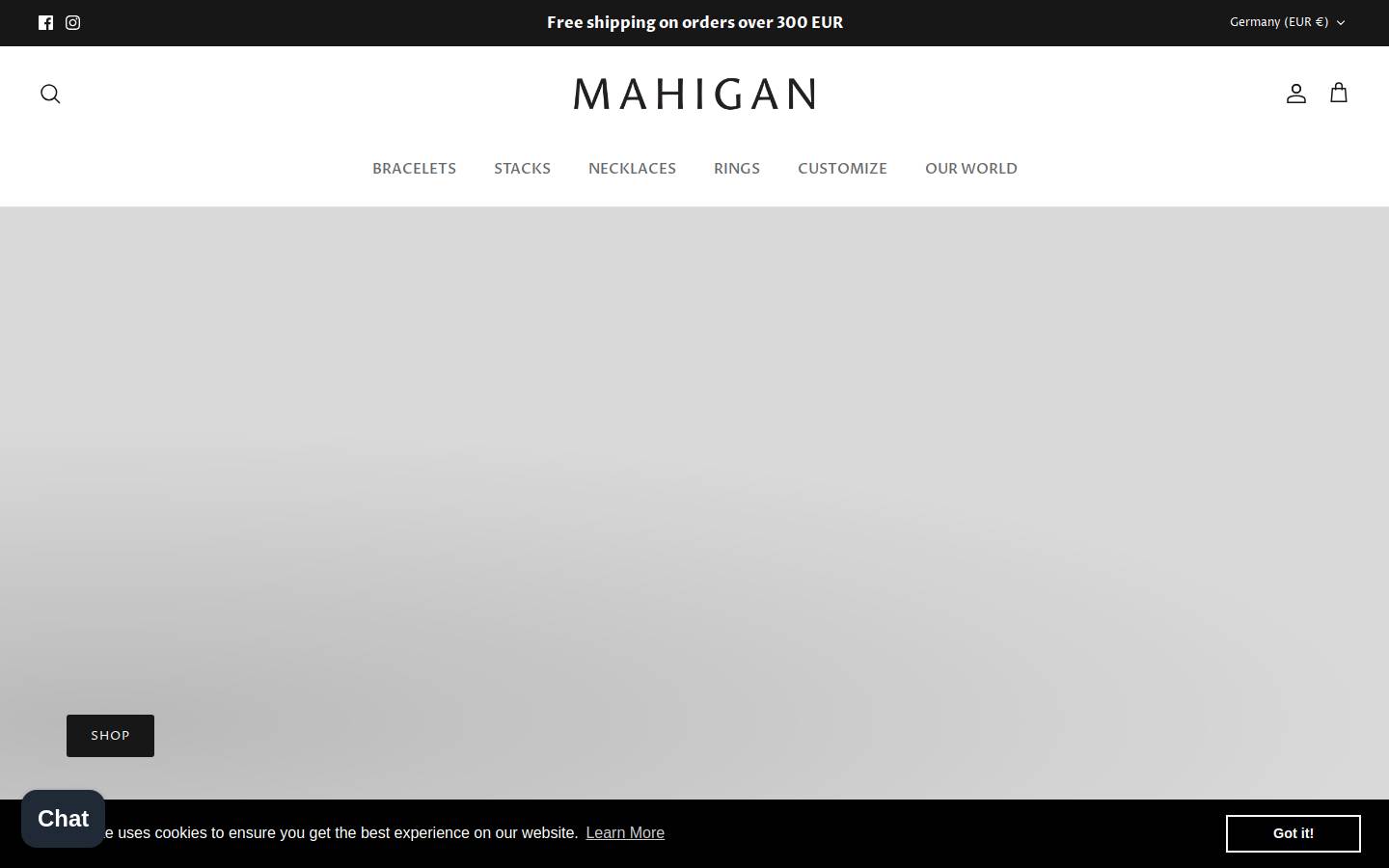 mahigan.co homepage screenshot