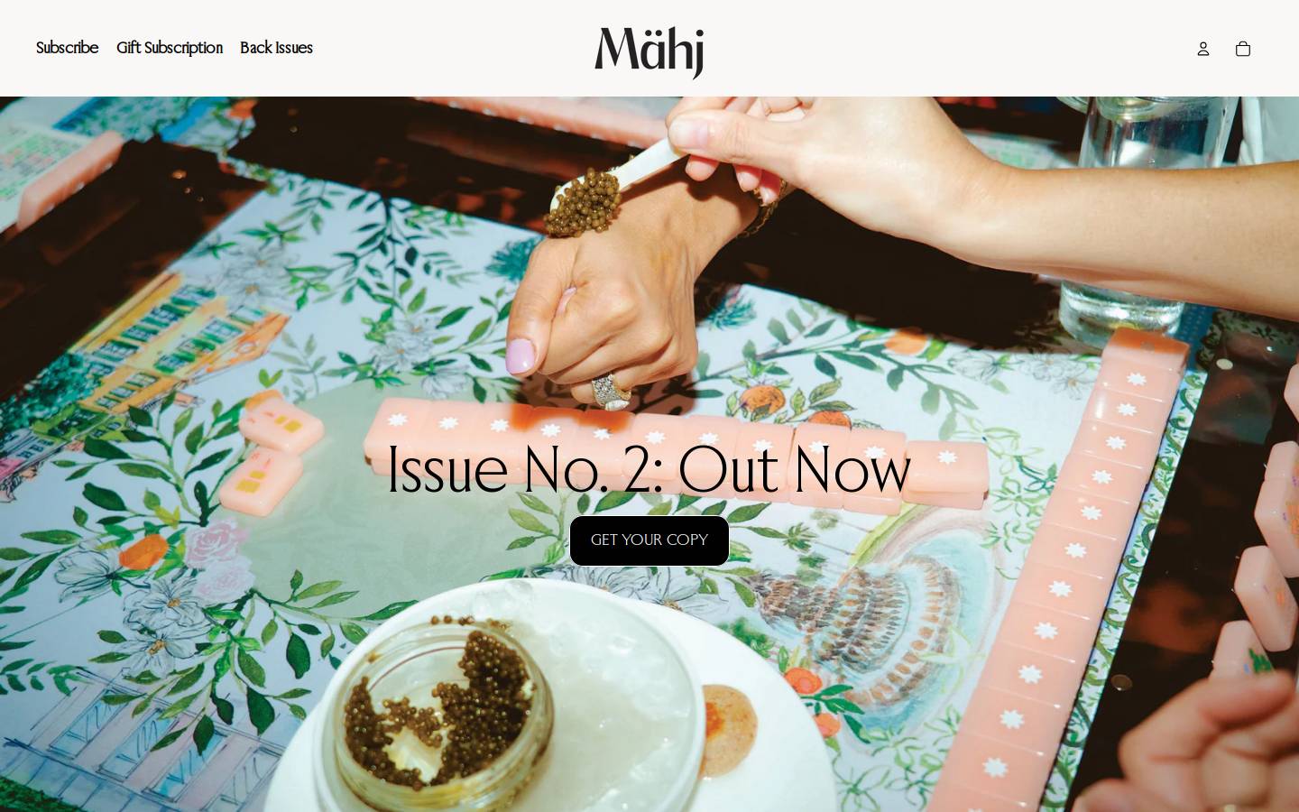 mahj.com homepage screenshot