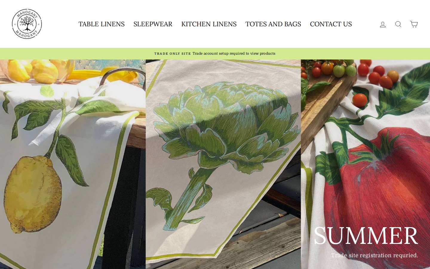 mahoganycanada.com homepage screenshot