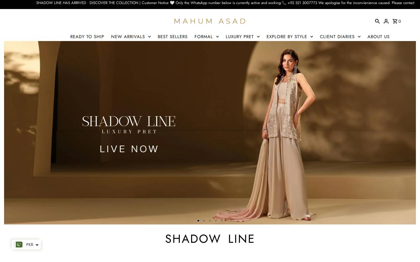 mahumasad.com homepage screenshot