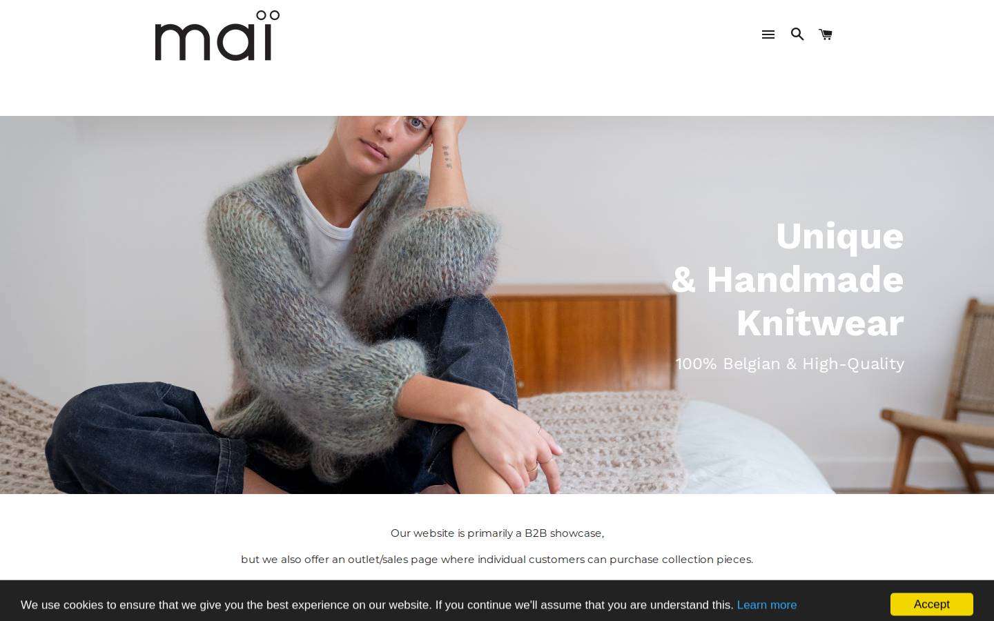 mai-belgium.com homepage screenshot