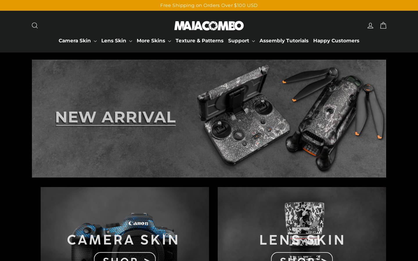 Maiacombo homepage screenshot