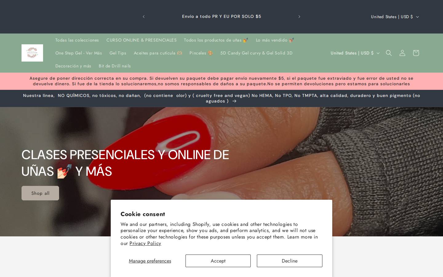 maiashnailscollection.com homepage screenshot