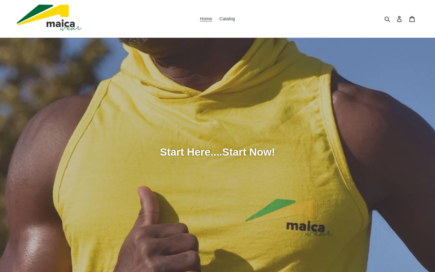 maicawear.com homepage screenshot
