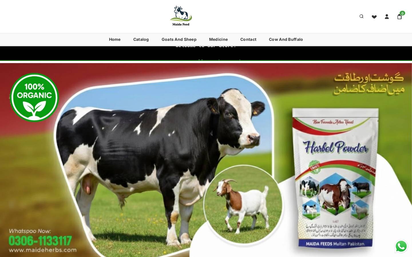 maidaherbs.com homepage screenshot