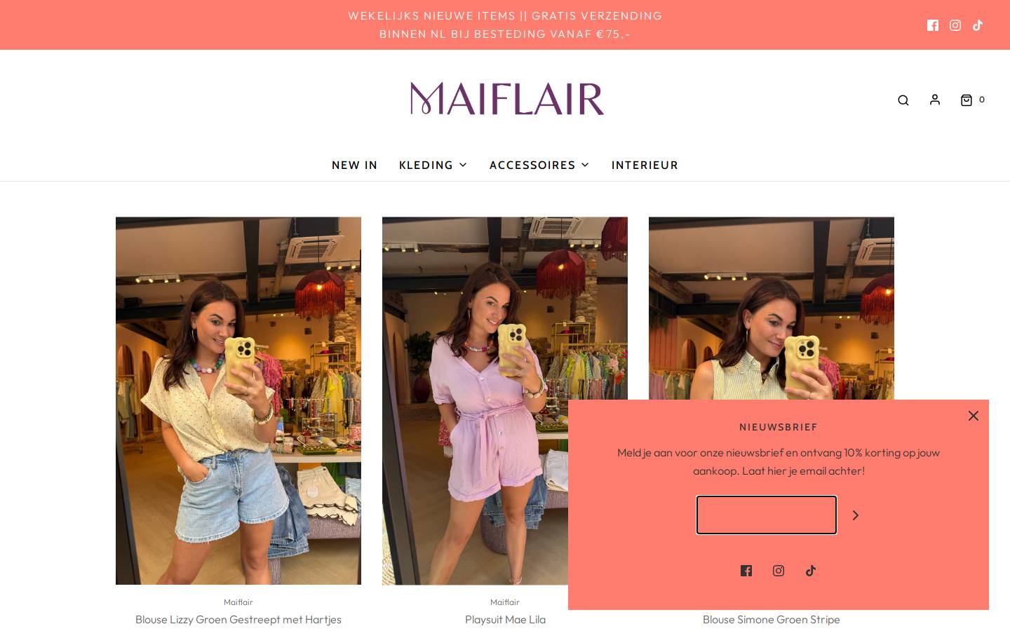 MAIFLAIR homepage screenshot