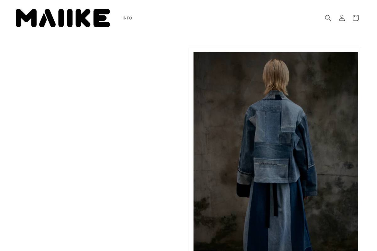 maiike.com homepage screenshot