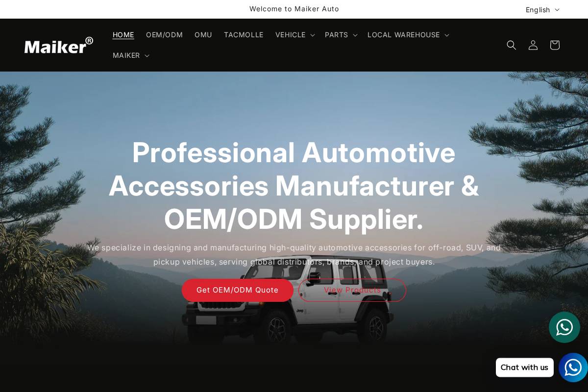 maike-auto.com homepage screenshot