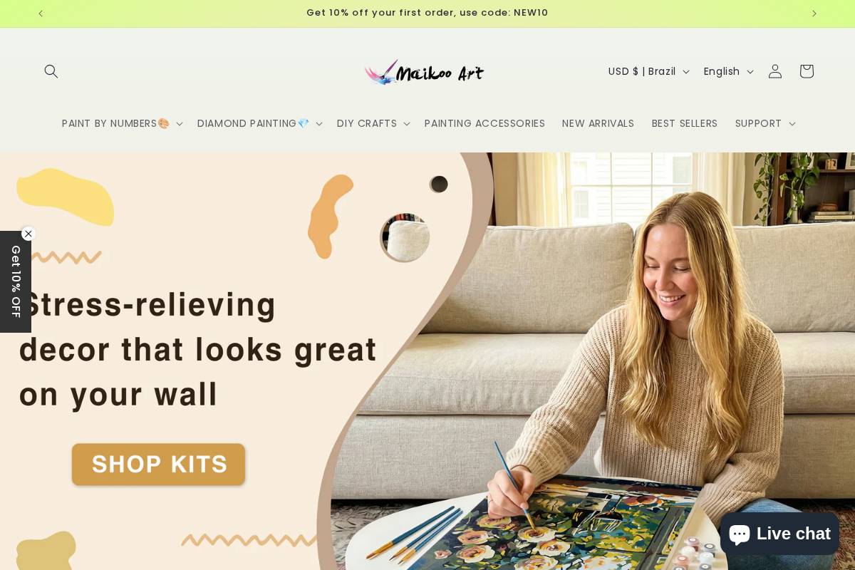 Maikoo homepage screenshot