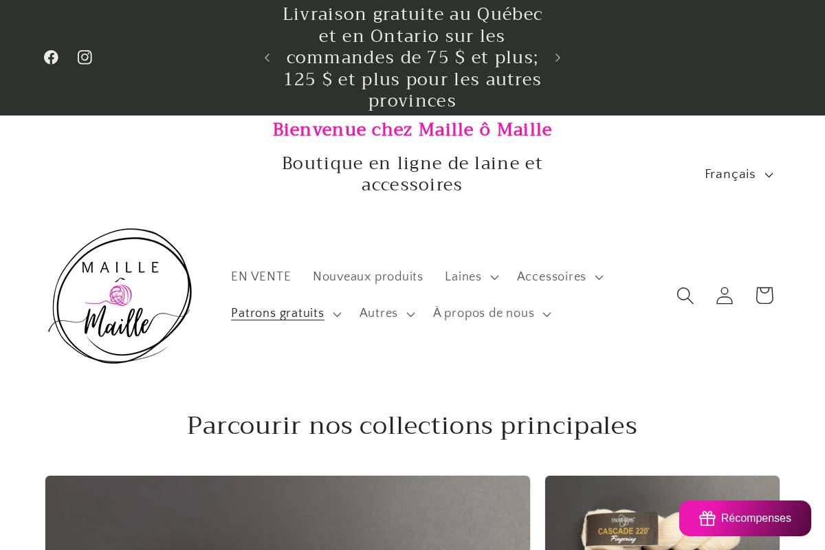 mailleomaille.com homepage screenshot