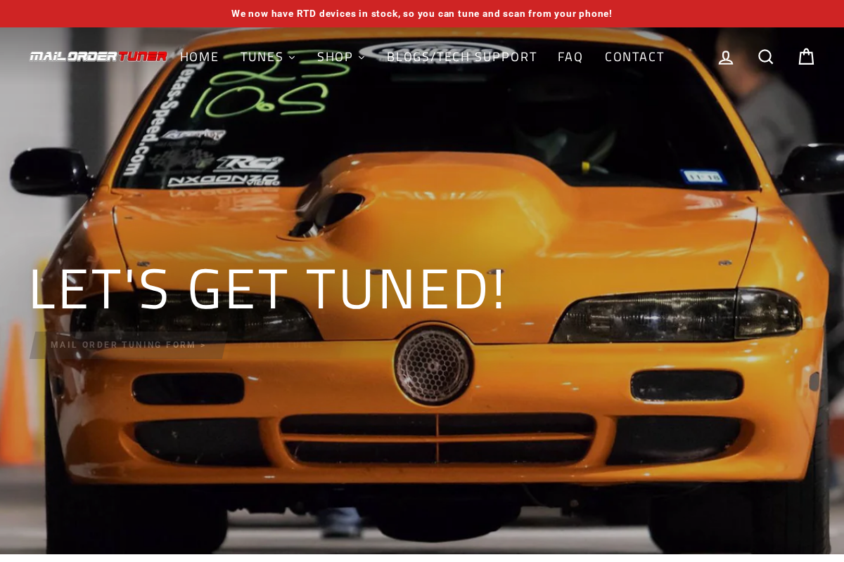 MailOrder Tuner homepage screenshot