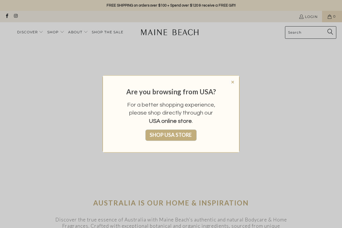 Maine Beach homepage screenshot