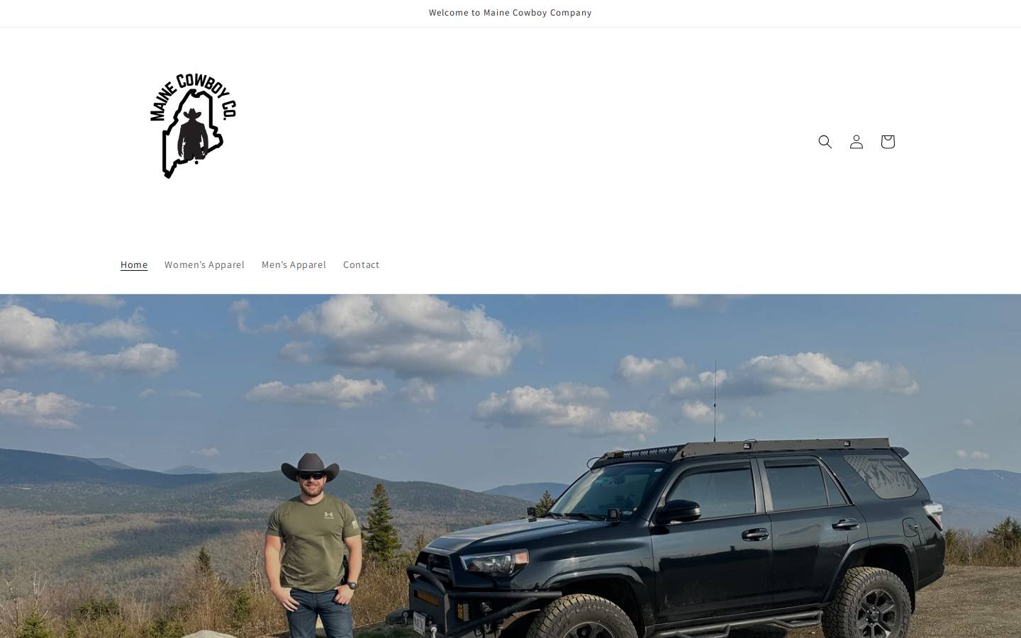 mainecowboycompany.com homepage screenshot