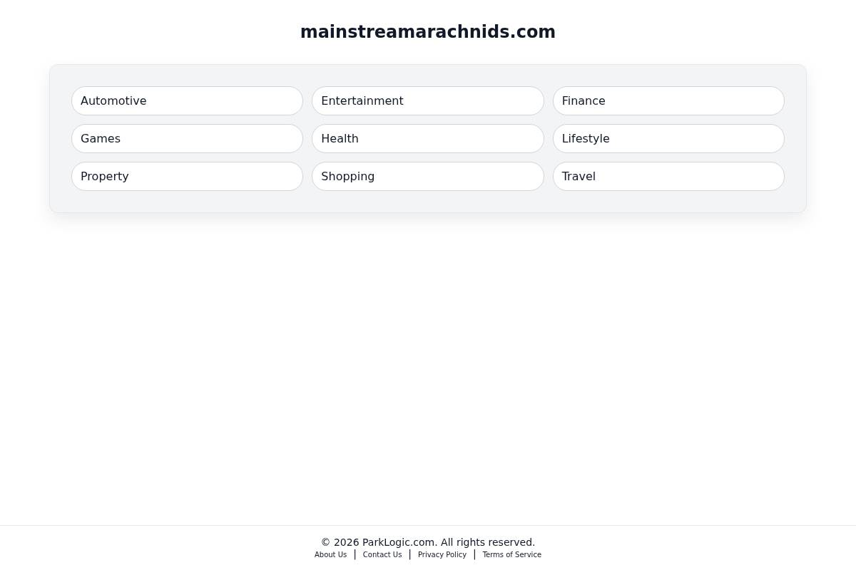 mainstreamarachnids.com homepage screenshot