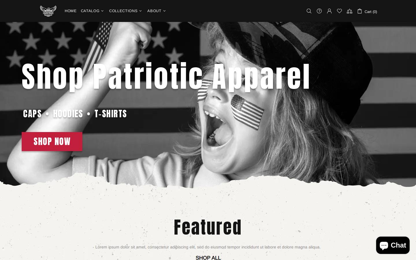 mainstreamfreedom.com homepage screenshot