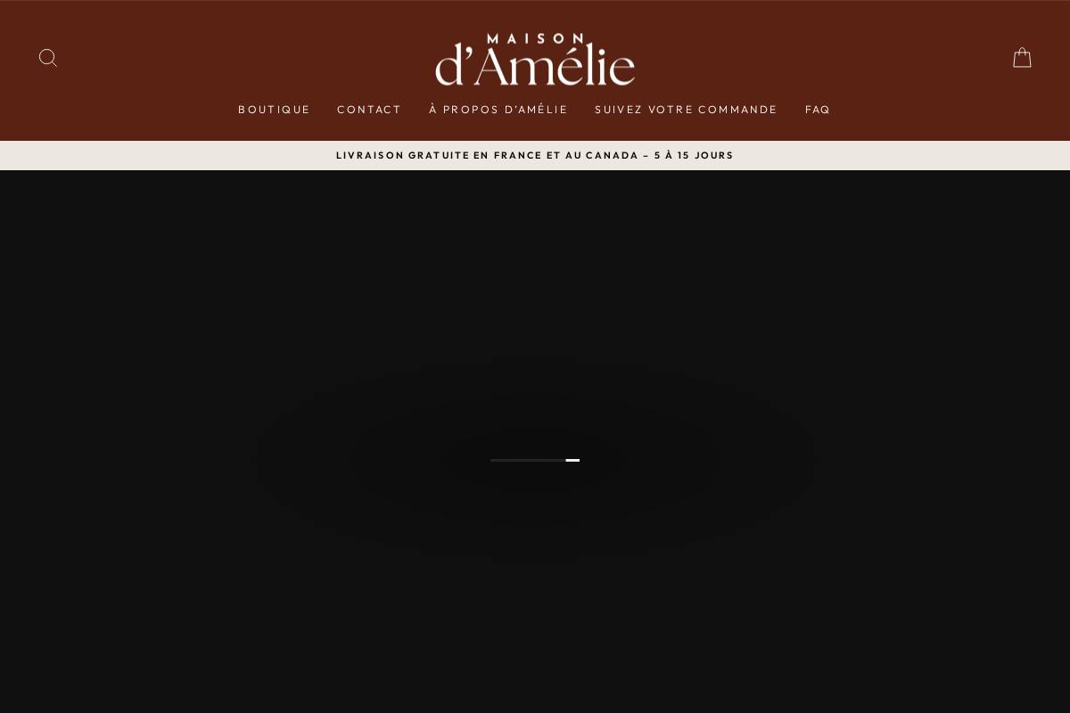 maison-amelie.fr homepage screenshot