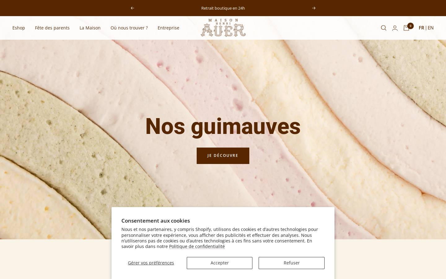 maison-auer.com homepage screenshot
