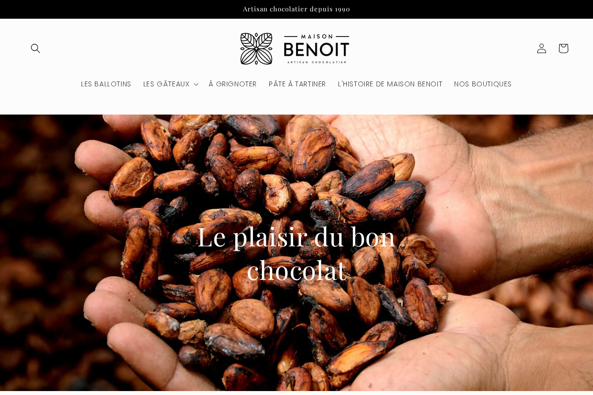 Maison Benoit homepage screenshot