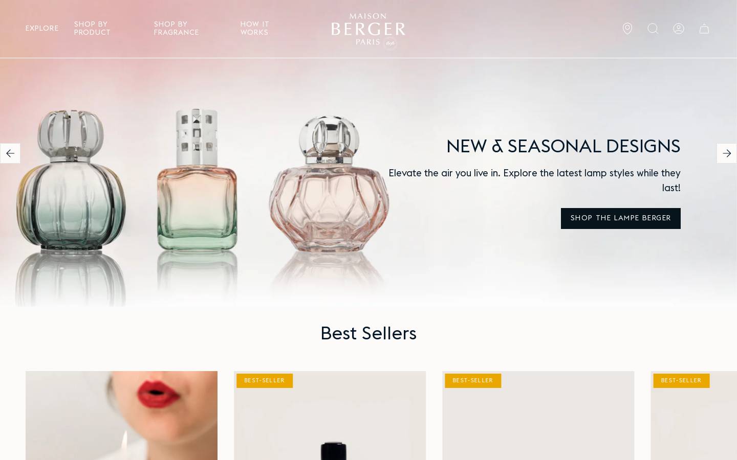 maison-berger.com homepage screenshot