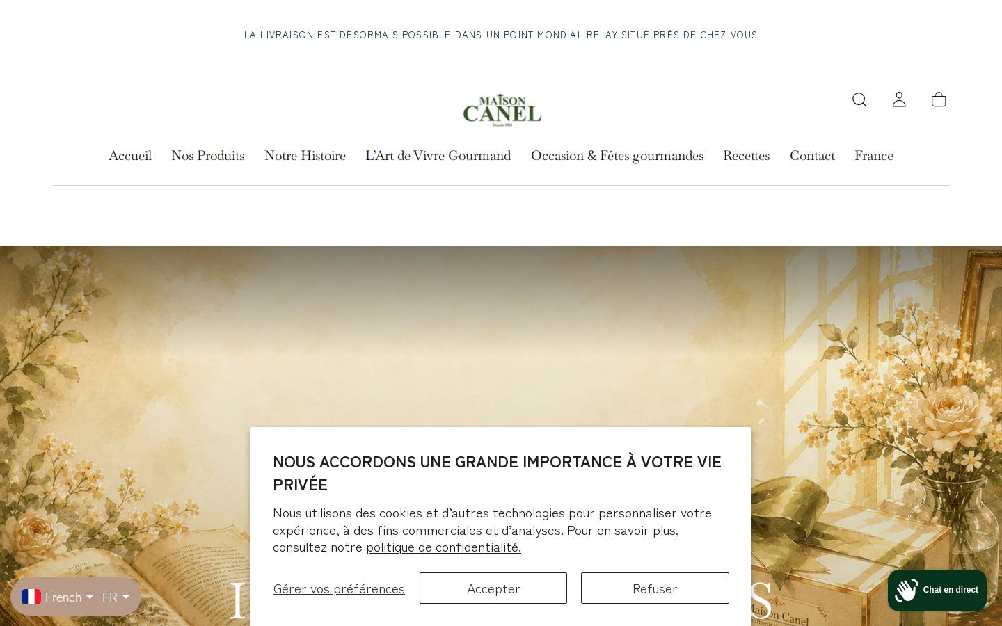 maison-canel.com homepage screenshot