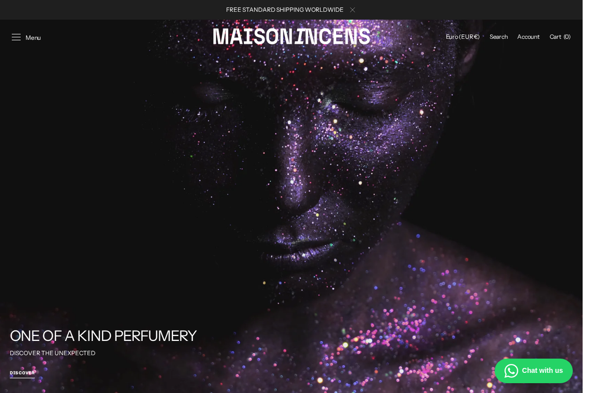 Maison Incens homepage screenshot