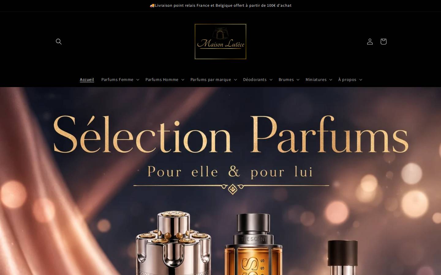maison-lutece.com homepage screenshot