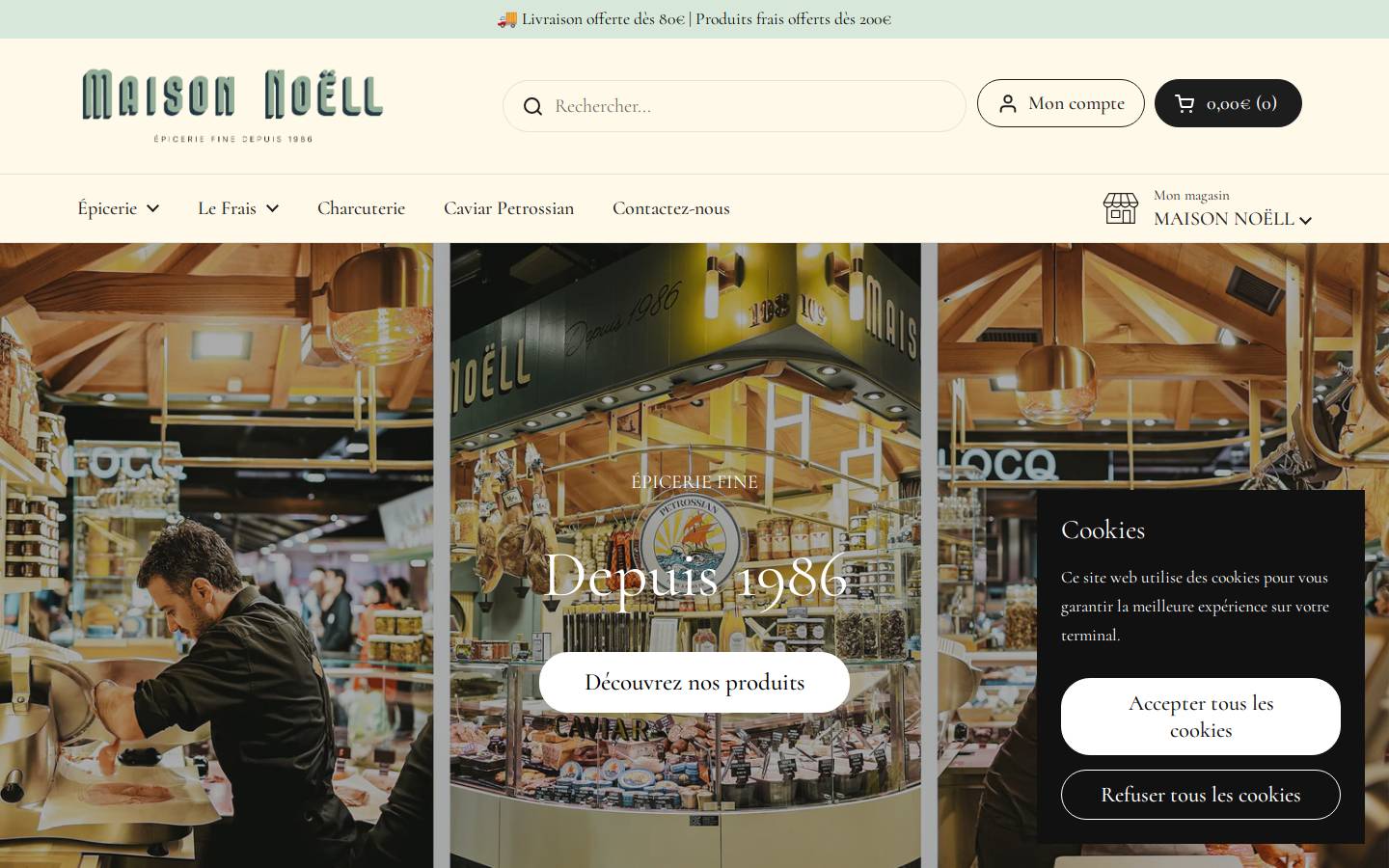 maison-noell.com homepage screenshot