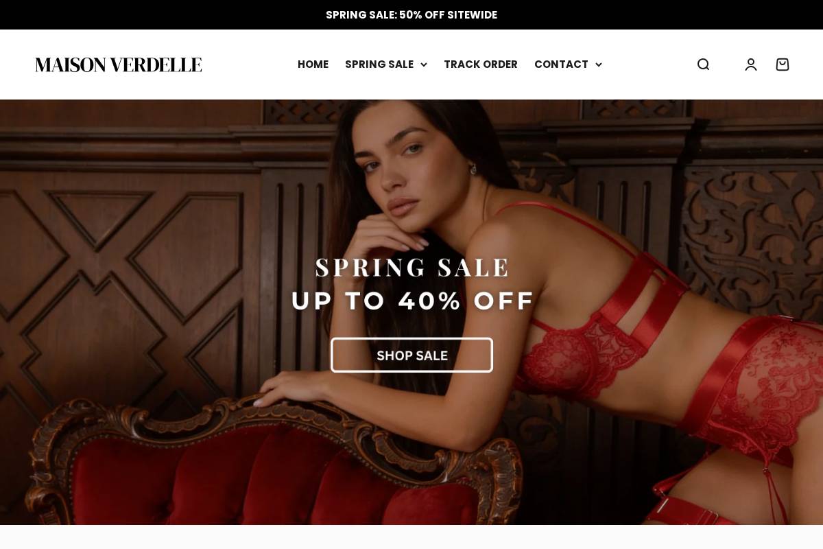 MAISON VERDELLE homepage screenshot