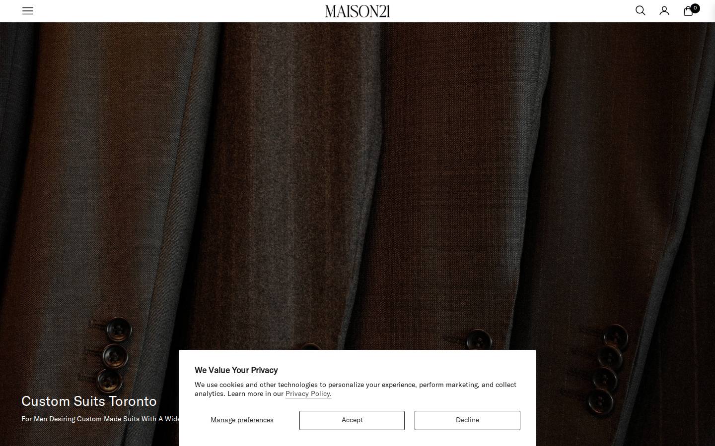 maison21.ca homepage screenshot