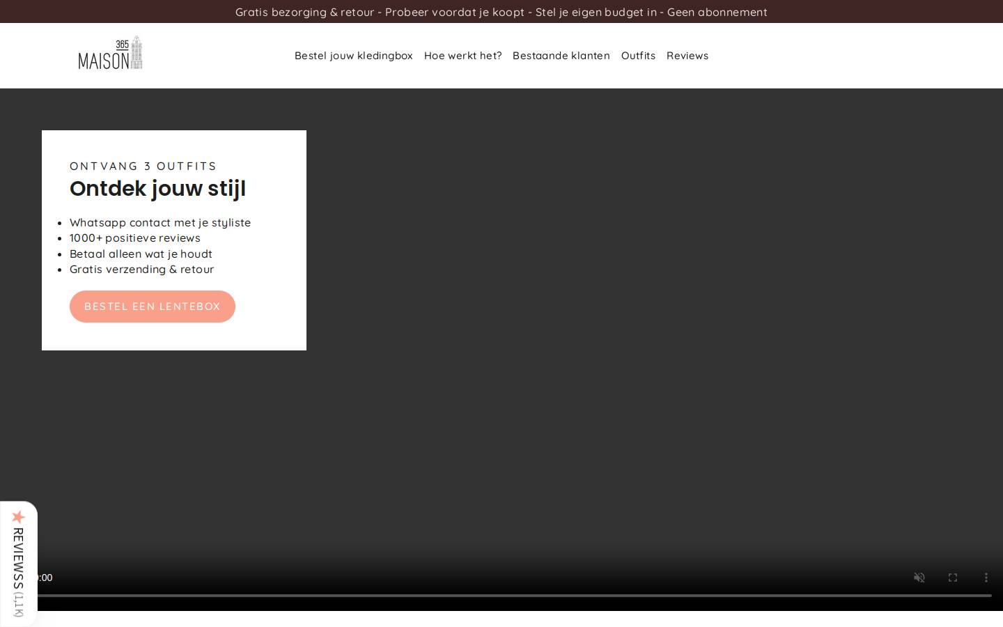 Maison365 homepage screenshot