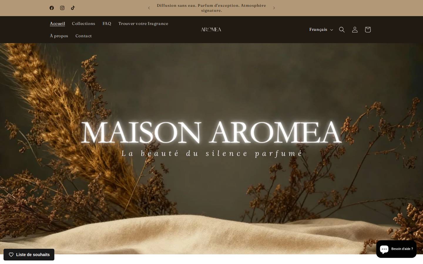 maisonaromea.ca homepage screenshot