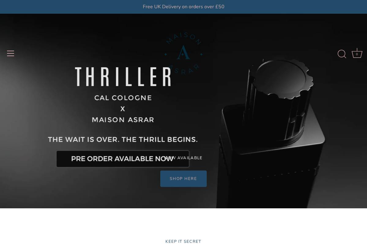 Maisonasrar homepage screenshot